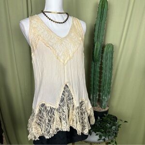 Maurices Cream Lace Boho Women's Tunic